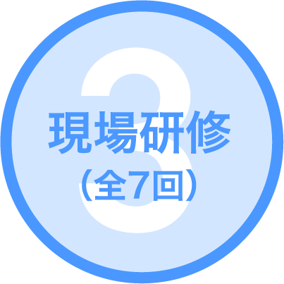 3 現場研修（全7回）